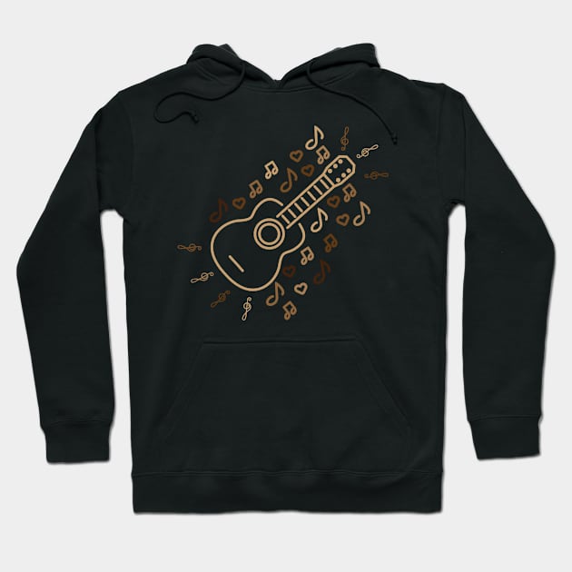 Guitar Hoodie by MaiKStore